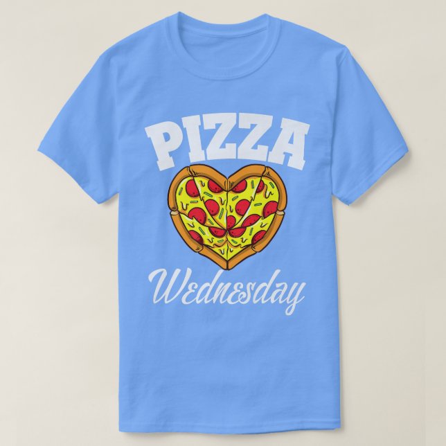 Onsdag Pizza Night Funny Pizza Älskare Fast Food T Shirt (Design framsida)
