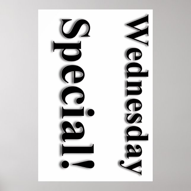 Onsdag Speciell Beauty Salon Poster (Framsidan)