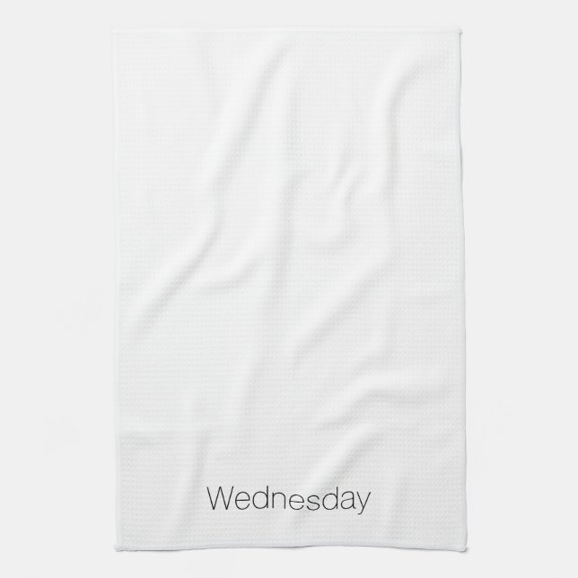 "Onsdag" svartvit minimalist Kökshandduk (Vertikal)