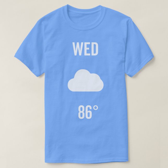 Onsdag Väderkostym T Shirt (Design framsida)