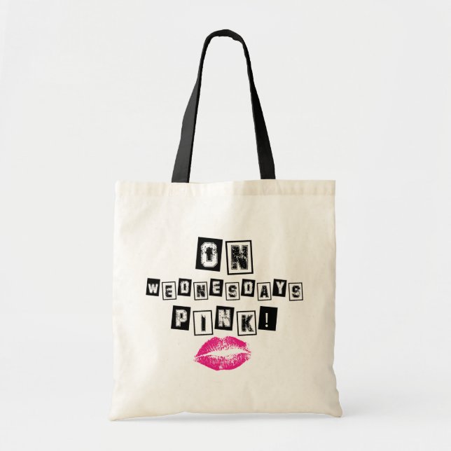 Onsdag: Vi Bära Rosa Tote Bag Tygkasse (Framsidan)