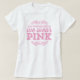 Onsdag: Vi Bäras Rosa Tee Shirt (Design framsida)