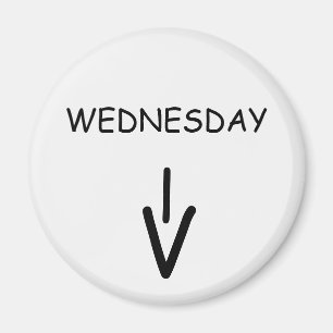 Onsdagarsrunda Vita magnet från Janz