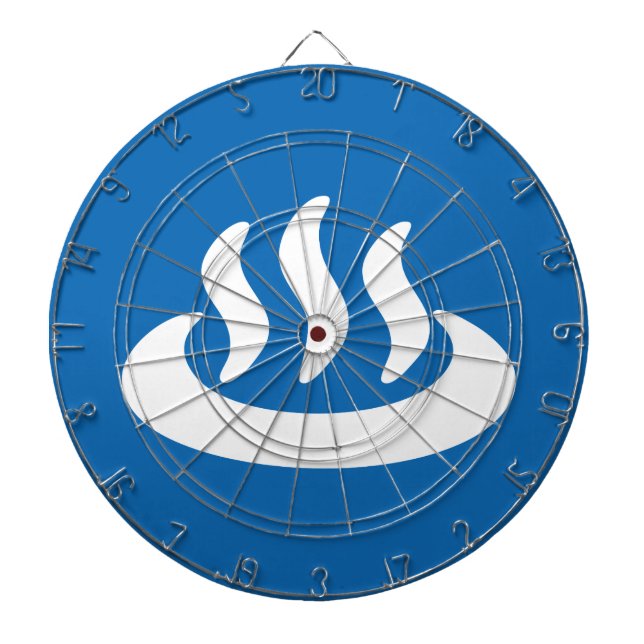 Onsen ♨ Hett Vår 温 泉 japanskt tecken Darttavla (Framsidan)