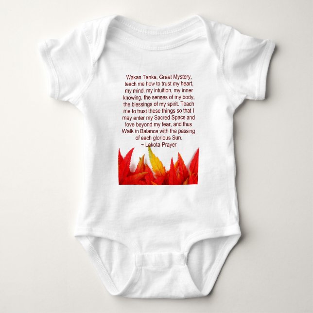 onsie för lakotabönspädbarn tröja (Framsida)