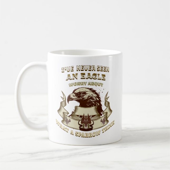 Önska alltid hur tänka om kloka citat kaffemugg (Vänster)