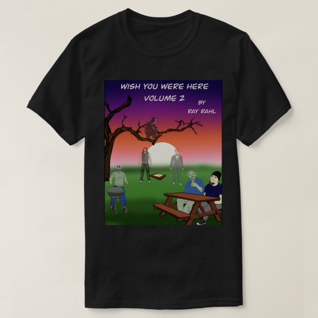 Önska att du var 2 här mörk t shirt (Design framsida)