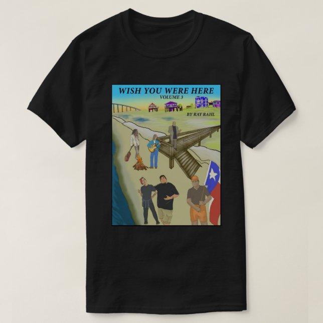 Önska att du var 3 här mörk t shirt (Design framsida)