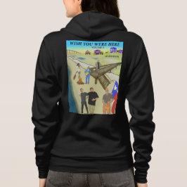 Önska att du var här 3 Zip-up T Shirt