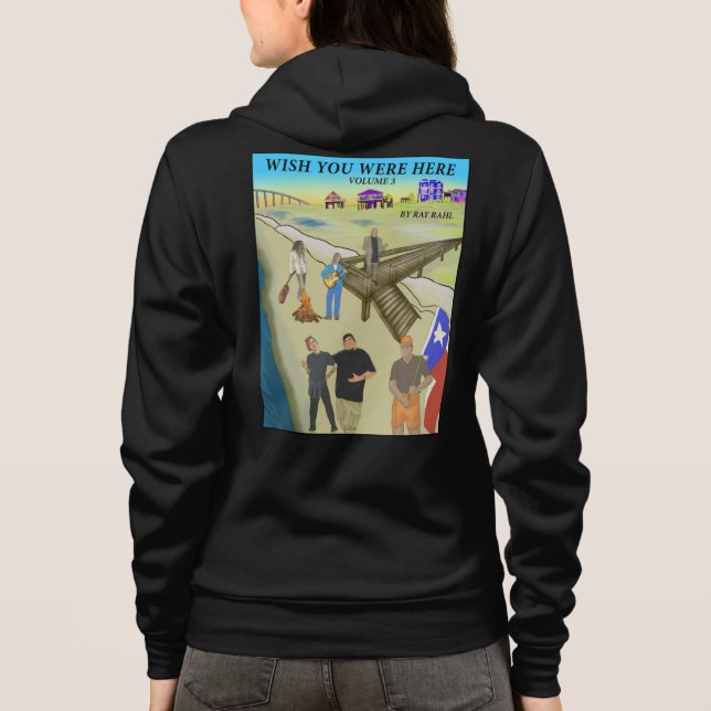 Önska att du var här 3 Zip-up T Shirt (Baksida)