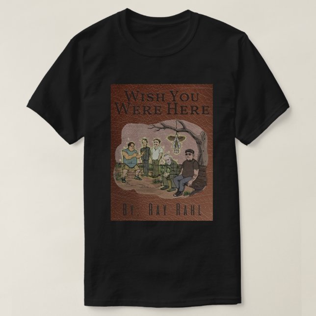 Önska att du var här mörk t shirt (Design framsida)