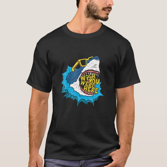 Önska att du var här - Shark Lårnyj T Shirt (Framsida)