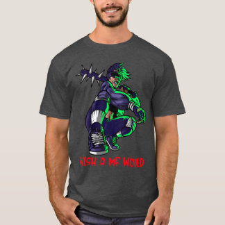 önska att en mf skulle rolig t shirt