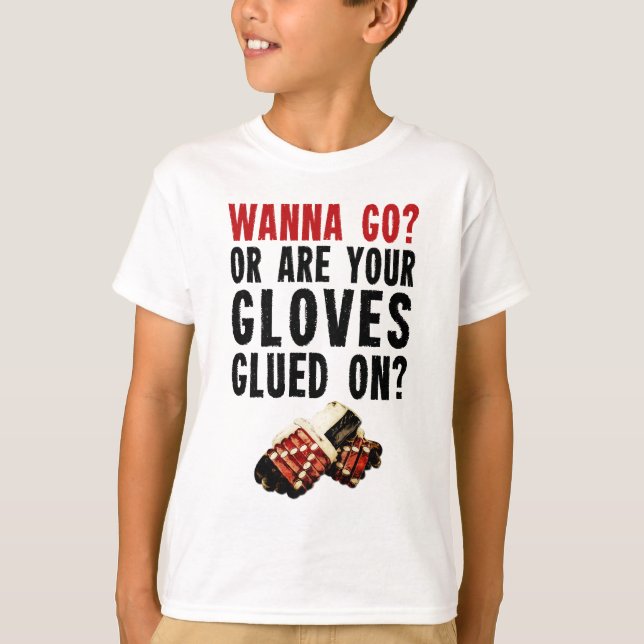 Önska att gå? HockeyEnforcer T Shirt (Framsida)