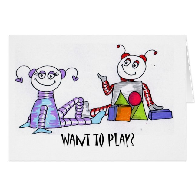 önska att leka hälsningskort (Framsidan Horizontal)