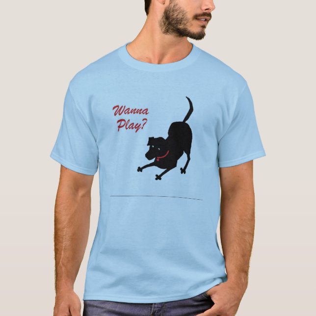 Önska att leka skjortan tee shirt (Framsida)