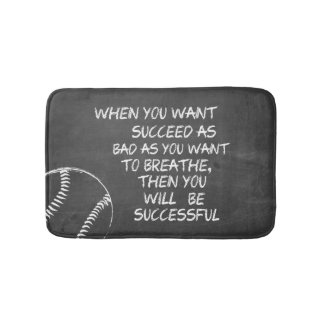 Önska att lyckas Motivational baseball Badrumsmatta