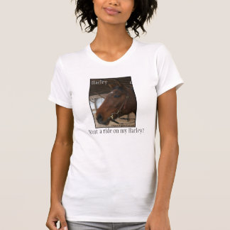 Önska att rida på min Harley? T-tröja T-shirt