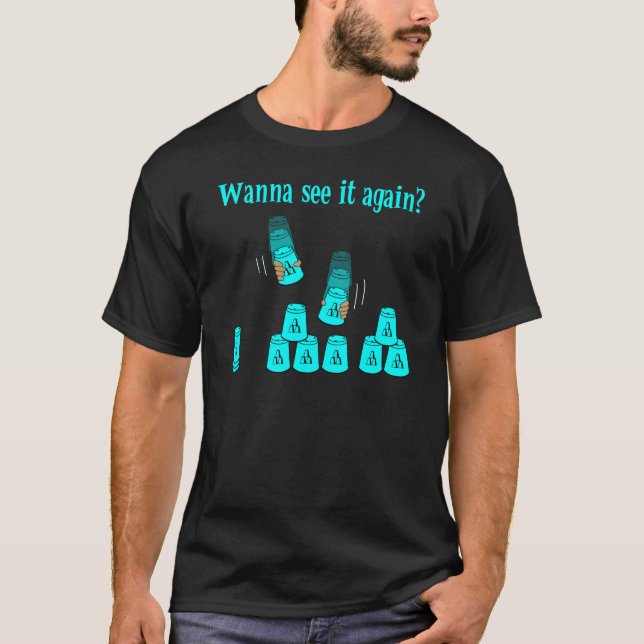 Önska att se det igen? ltblått tee shirt (Framsida)