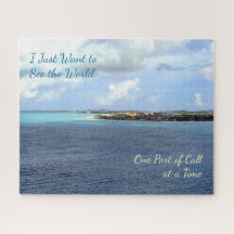 Önska att se portar av kryssa omkring för värld