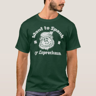Önska att spank mitt troll? Rolig irländsk T-tr T-shirt
