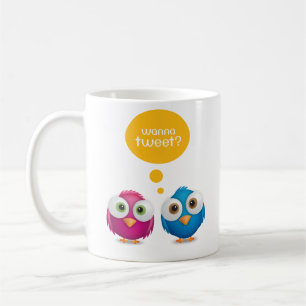Önska att tweet muggen kaffemugg