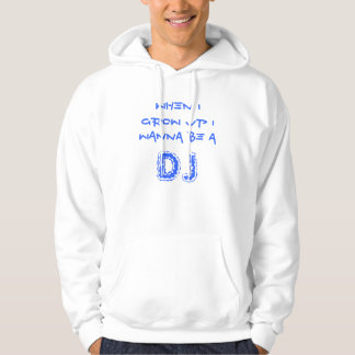 Önska att vara a, DJ, när jag växer upp mig Sweatshirt Med Luva