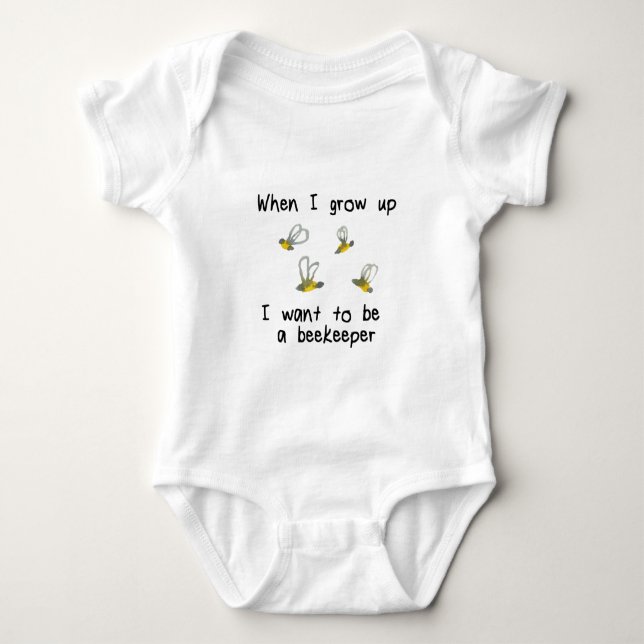 Önska att vara en beekeeper, när jag växer upp mig tee shirt (Framsida)