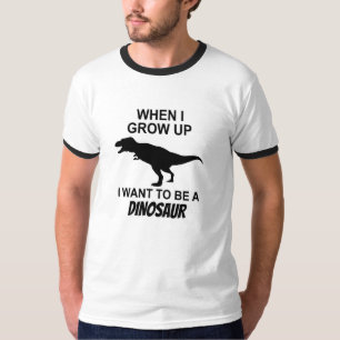 Önska att vara en DinosaurT-tröja, när jag väx Tee