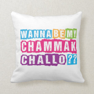 Önska att vara min Chammak Challo? Härlig pråli Kudde