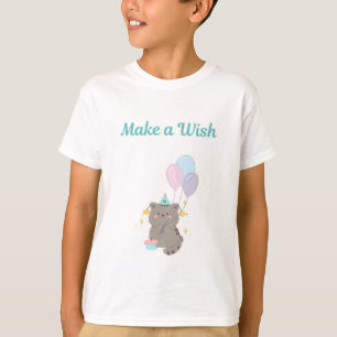 Önska Barn Födelsedags T-Shirt