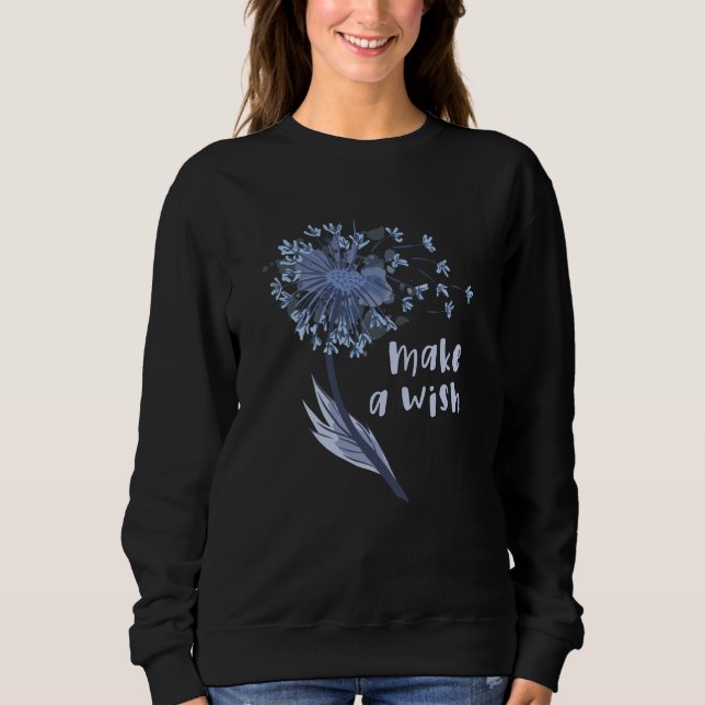 Önska Dandelion Flower T Shirt (Framsida)