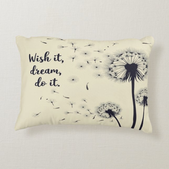 Önska det, drömma det Pillow Prydnadskudde (Baksidan)