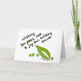 Önska dig ärtor, kärlek och glädje! helgkort