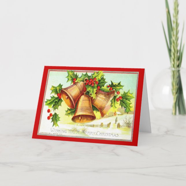 Önska dig en god julvintage 1911 helgkort (Framsida)