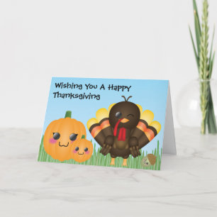 Önska dig en happy thanksgiving helgkort