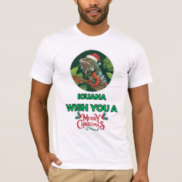ÖNSKA DIG EN IGUANA GOD JUL T SHIRT