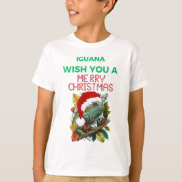 ÖNSKA DIG EN IGUANA GOD JUL T SHIRT