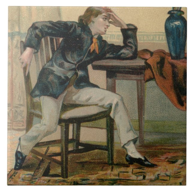 Önska dig en Utterly charmiga Time, Victorian Ch Kakelplatta (Framsidan)