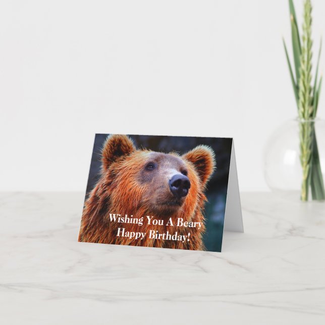 Önska dig ett foto för Beary grattis på Kort (Framsida)