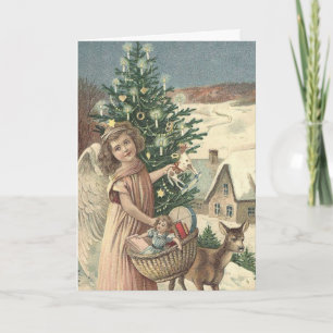 Önska dig god jul och en gott nytt år helgkort