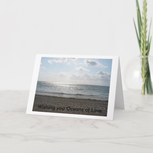 Önska dig hav av kärlek kort (Framsida)