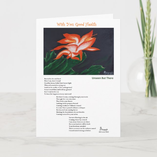 Önska din Bra hälsa från Covid Helgkort (Framsida)