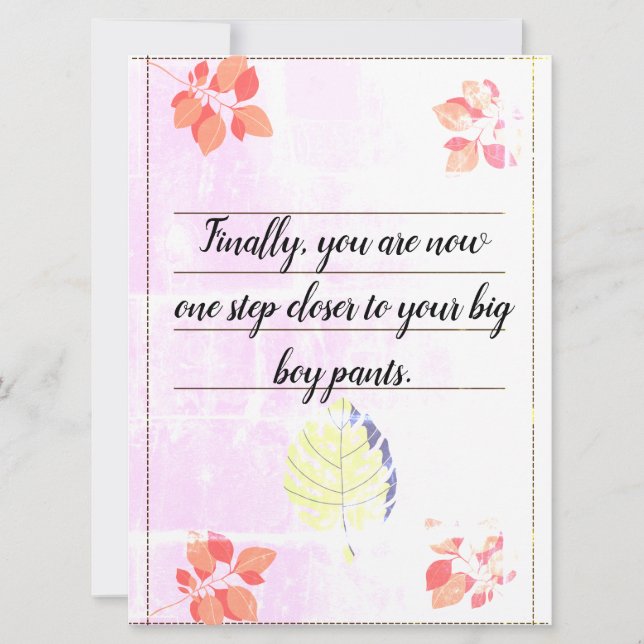 Önska dina kompisar på deras bästa dag med detta (Framsida)