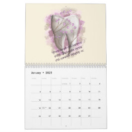 Önska eller motto för varje månad. Tandläkargåva Kalender