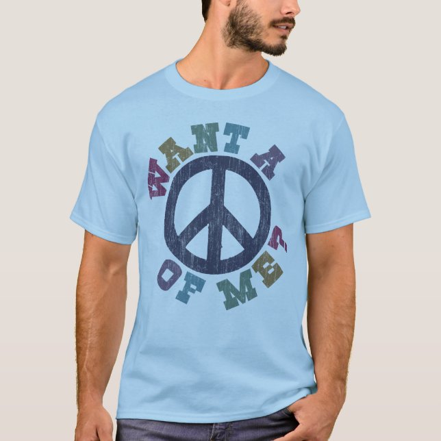 Önska en fred av mig tee shirt (Framsida)