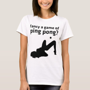 önska en lek av pingpong? tee