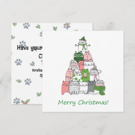 Önska er en lurvig liten jul! julkort