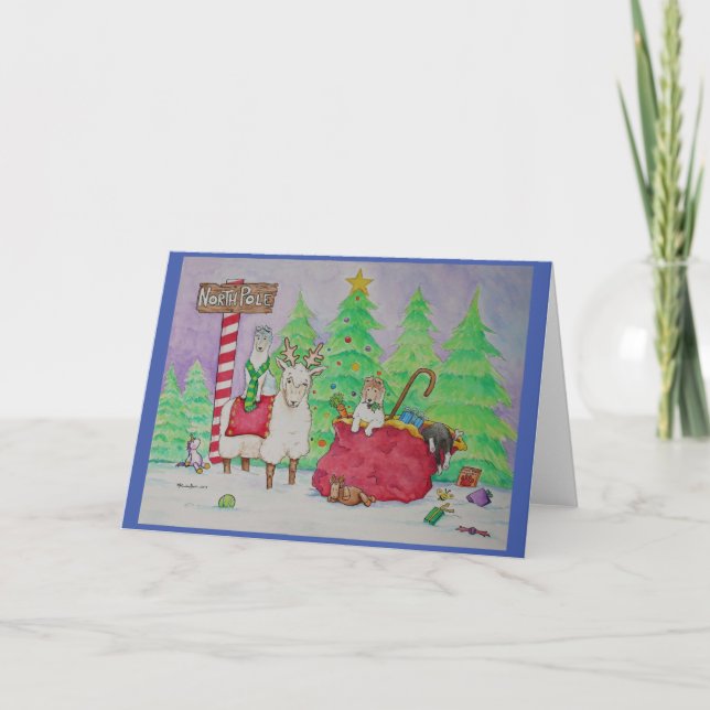 Önska Ewe A God jul Helgkort (Framsida)