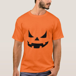 Onska Flina Pumpkin Ansikte för Halloween Dekorati T Shirt